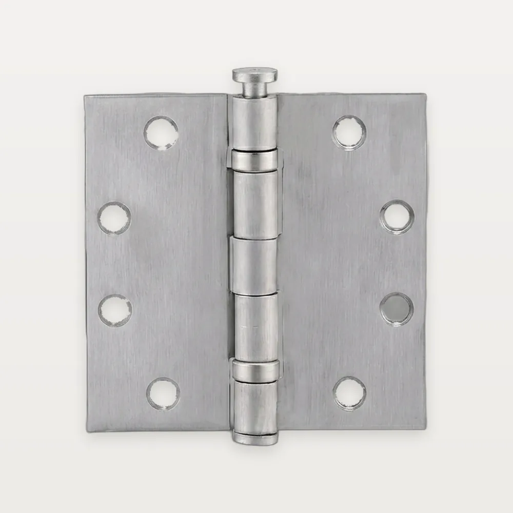 XH-A45 Stainless steel US-style butt hinge, 2 ball bearings, non-removable pin