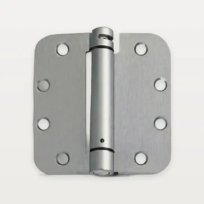 XH-R07 Iron single-action spring hinge, 5/8" radius corners
