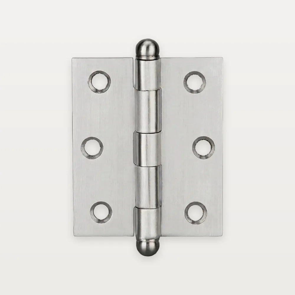XH-R14 Iron butt hinge, square, ball tips, plain